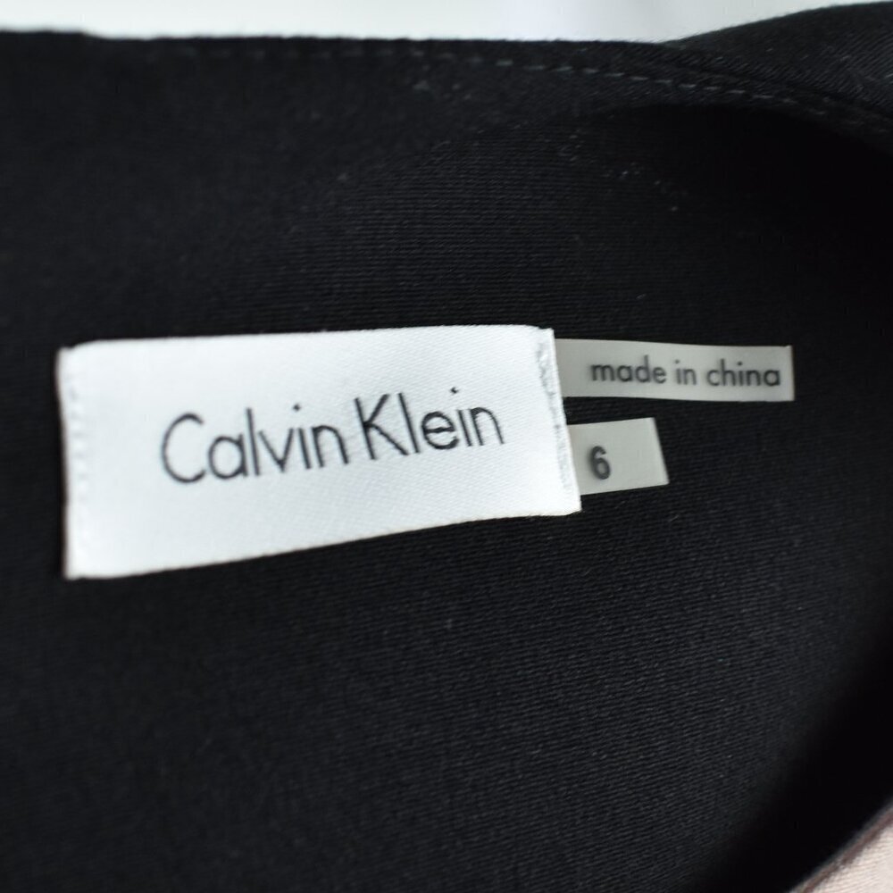 Calvin Klein Lace Color Block Sheath Dress - 6 - Picture 8 of 8